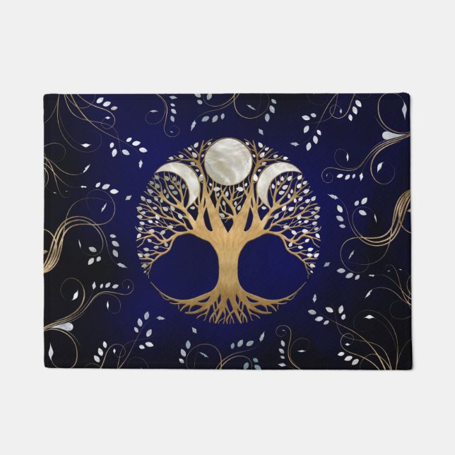 Triple Moon - Tree of life Ornament Fußmatte (Vorderseite)