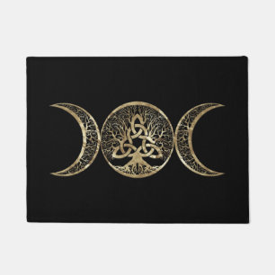 Triple Moon Tree of Life Triquetra Fußmatte
