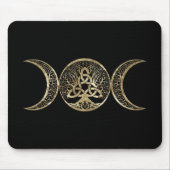 Triple Moon Tree of Life Triquetra Mousepad (Vorne)