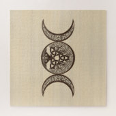 Triple Moon Tree of Life Triquetra Puzzle (Horizontal)