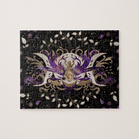 Triple Moon - Triple Goddess Amethyst Moonlight Puzzle (Horizontal)