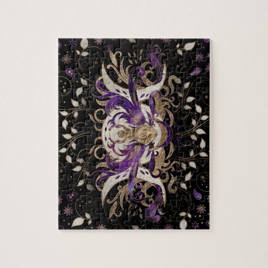 Triple Moon - Triple Goddess Amethyst Moonlight Puzzle (Vertikal)