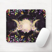 Triple Moon - Triple Goddess - Aquarell Mousepad (Mit Mouse)