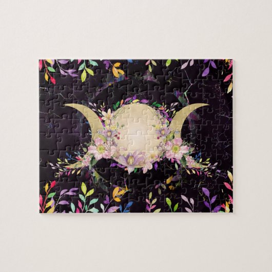 Triple Moon - Triple Goddess - Aquarell Puzzle (Horizontal)