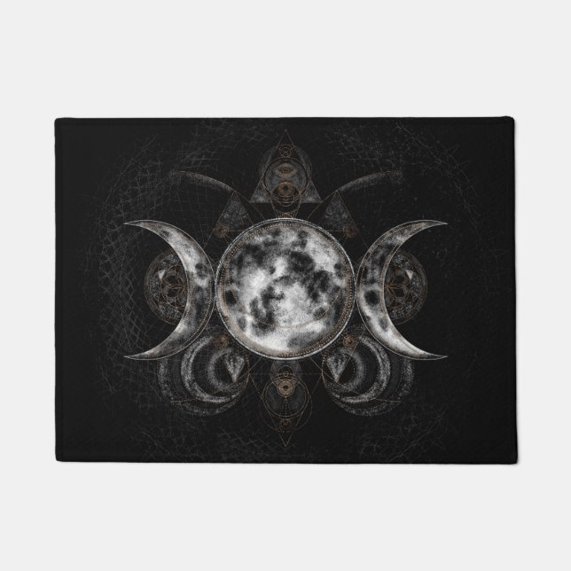 Triple Moon - Triple Goddess Fußmatte (Vorderseite)