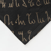 Triple Moon - Triple Goddess Gold und Schwarz Fleecedecke (Ecke)