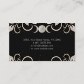 Triple Moon - Triple Goddess Mother of Pearl Visitenkarte (Rückseite)