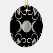 Triple Moon - Triple Goddess - Mutter von Pearl Keramik Ornament (Rechts)