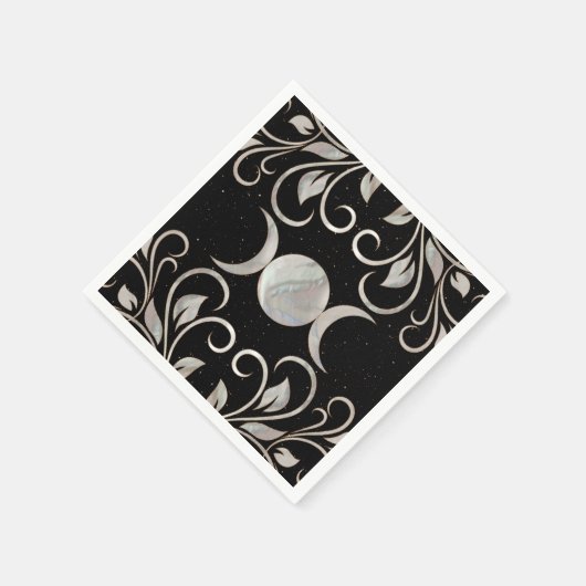 Triple Moon - Triple Goddess - Mutter von Pearl Serviette (Ecke)