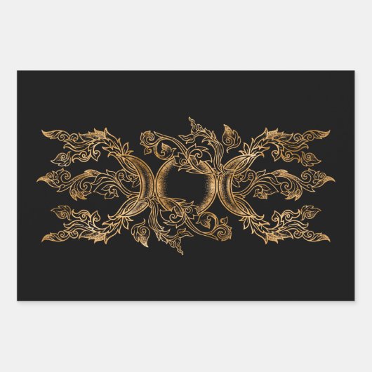 Triple Moon - Triple Goddess Ornament Geschenkpapier Set (Vorderseite 3)