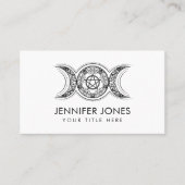 Triple Moon - Triple Goddess Ornament Visitenkarte (Vorderseite)