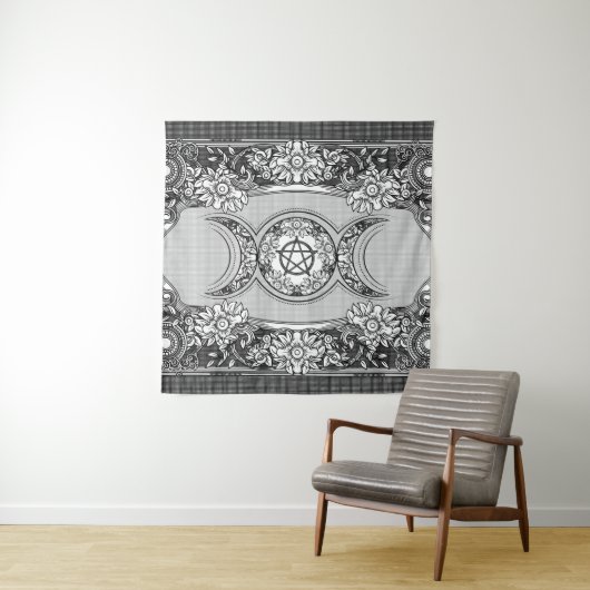 Triple Moon - Triple Goddess Ornament Wandteppich (Beispiel)