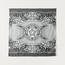 Triple Moon - Triple Goddess Ornament Wandteppich