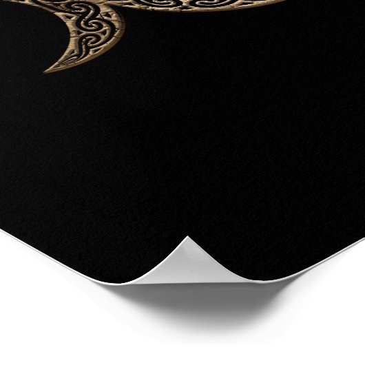 Triple Moon - Triple Goddess - Triskelion Poster (Ecke)