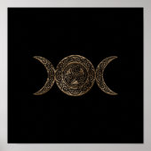 Triple Moon - Triple Goddess - Triskelion Poster (Vorne)