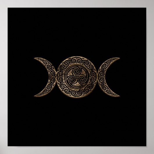 Triple Moon - Triple Goddess - Triskelion Poster (Vorne)
