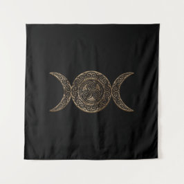 Triple Moon - Triple Goddess - Triskelion Wandteppich
