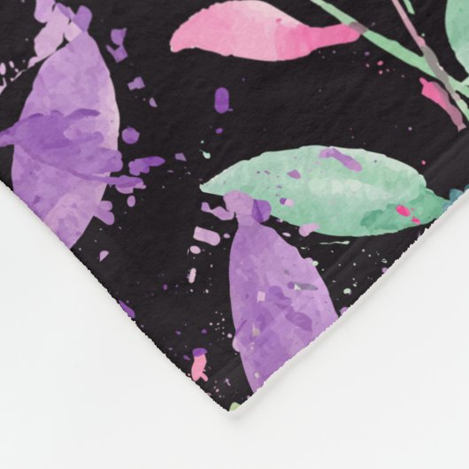 Triple Moon - Triple Goddess - Wasserfarbe Fleecedecke (Ecke)