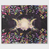 Triple Moon - Triple Goddess - Wasserfarbe Geschenkpapier (Flach)