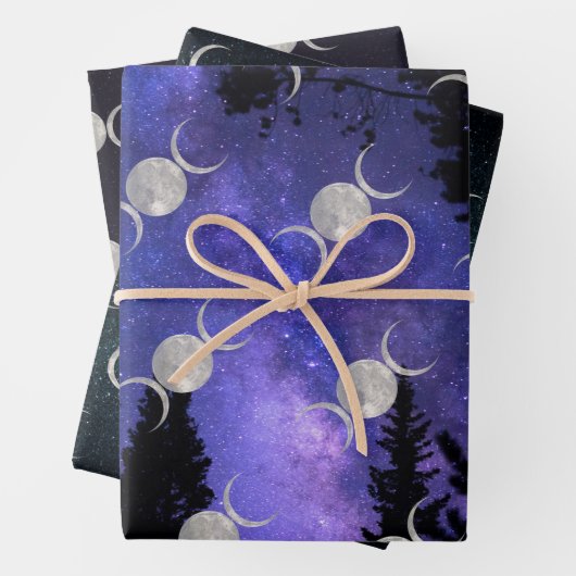 Triple-Moon-Verpackungspapier Geschenkpapier Set (Beispiel)
