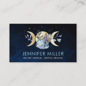 Triple Moon - Visitenkarte für Wasserfarben-Krista (Vorderseite)