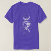 Triple Moons Goddess Phases Hexenhecate Occ T-Shirt (Design vorne)