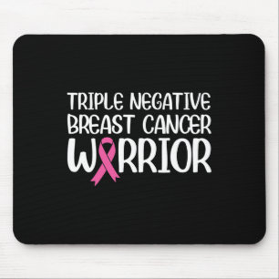 Triple Negative Breast Cancer Awareness Warrior Pi Mousepad