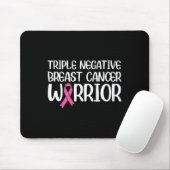 Triple Negative Breast Cancer Awareness Warrior Pi Mousepad (Mit Mouse)