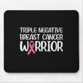 Triple Negative Breast Cancer Awareness Warrior Pi Mousepad (Vorne)