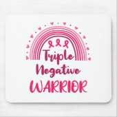 Triple Negative Krieger Brustkrebs Rainbow Mousepad (Vorne)