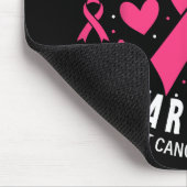 Triple Negative Krieger rosa Herzkrebs A Mousepad (Ecke)