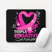 Triple Negative Survivor Brustkrebs Bewusstsein G Mousepad (Mit Mouse)