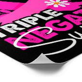 Triple Negative Survivor Brustkrebs Bewusstsein G Poster (Ecke)