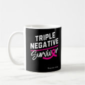 Triple Negative Survivor Brustkrebs Bewusstsein Kaffeetasse (Links)