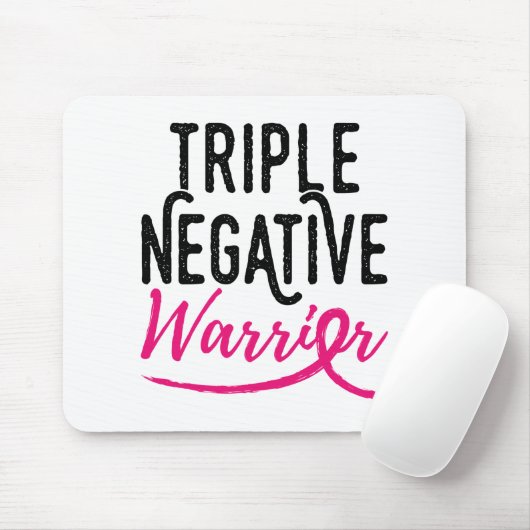 Triple Negative Survivor Brustkrebs Bewusstsein Mousepad (Mit Mouse)