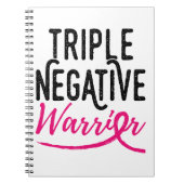Triple Negative Survivor Brustkrebs Bewusstsein Notizblock (Vorderseite)