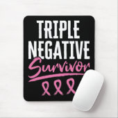 Triple Negative Survivor Brustkrebs TNBC Mousepad (Mit Mouse)