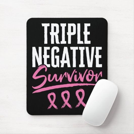 Triple Negative Survivor Brustkrebs TNBC Mousepad (Mit Mouse)
