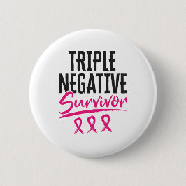 Triple Negative Survivor TNBC Brustkrebs Button