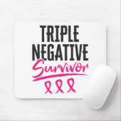 Triple Negative Survivor TNBC Brustkrebs Mousepad (Mit Mouse)