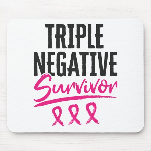 Triple Negative Survivor TNBC Brustkrebs Mousepad (Vorne)