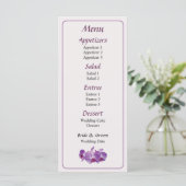 Triple Orchid Trio Menü Menükarte (Stehend Vorderseite)