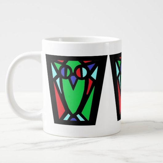 Triple Owl Jumbo-Tasse (Links)