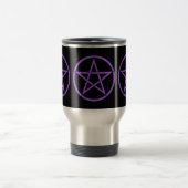 Triple Pentagramm Pentagram Pagan Wiccan Travel Mu Reisebecher (Mittel)