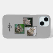 Triple Pet Portrait Phone Case mit Individuelle Na (Rückseite (Horizontal))