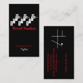 Triple Royal Snakes Visitenkarte (Vorne/Hinten)