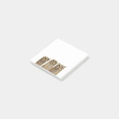 Triple Sabberndes Albernes Katzen Meme Post-it Klebezettel (angewinkelt)