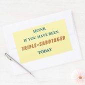 Triple Sabotage Autoaufkleber Rechteckiger Aufkleber (Umschlag)