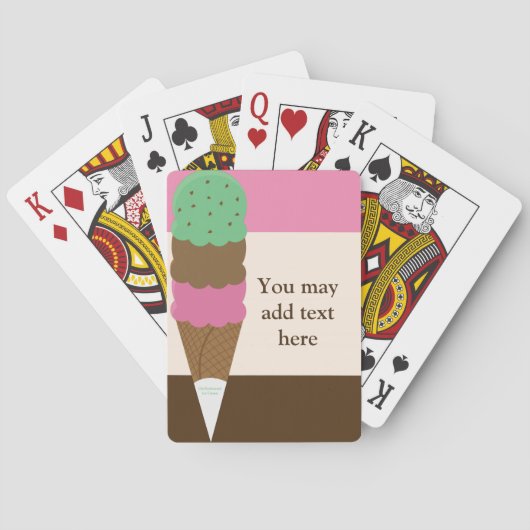 Triple Scoop Eis Spielkarten (Rückseite)