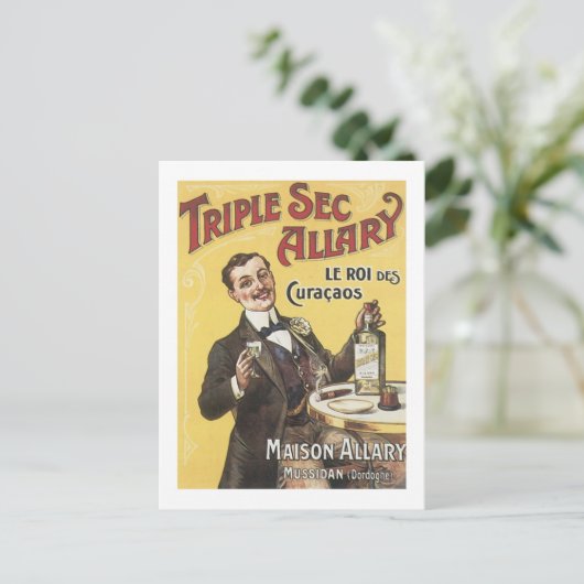 Triple Sec Allary Postkarte (Stehend Vorderseite)